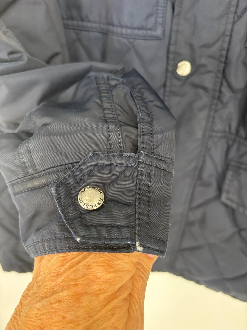 🪥 Banana Republic TALL XL Quilted Field Jacket - Navy